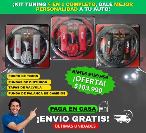 🚗 KIT TUNING 4 EN 1 ¡Renueva el interior de tu auto en minutos! 🔥