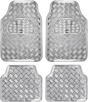 🚗 TAPETES METALIZADOS X 4 - PROTECCIÓN Y ESTILO☔😎