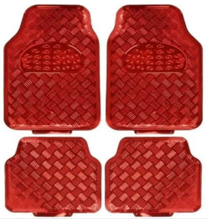 🚗 TAPETES METALIZADOS X 4 - PROTECCIÓN Y ESTILO☔😎